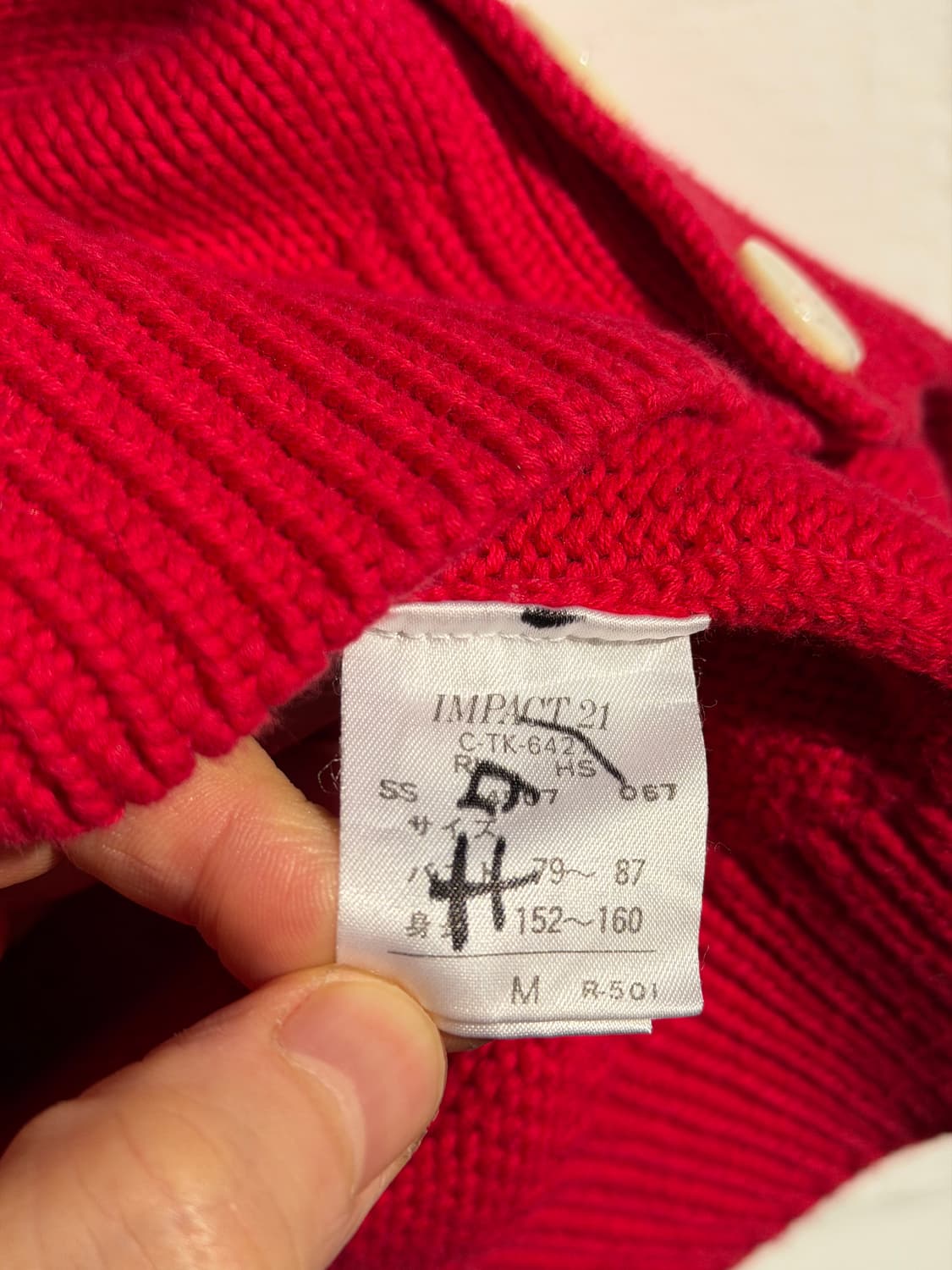 Ralph Lauren 랄프로렌 폴로 레드 코튼 가디건 M 상품이미지5