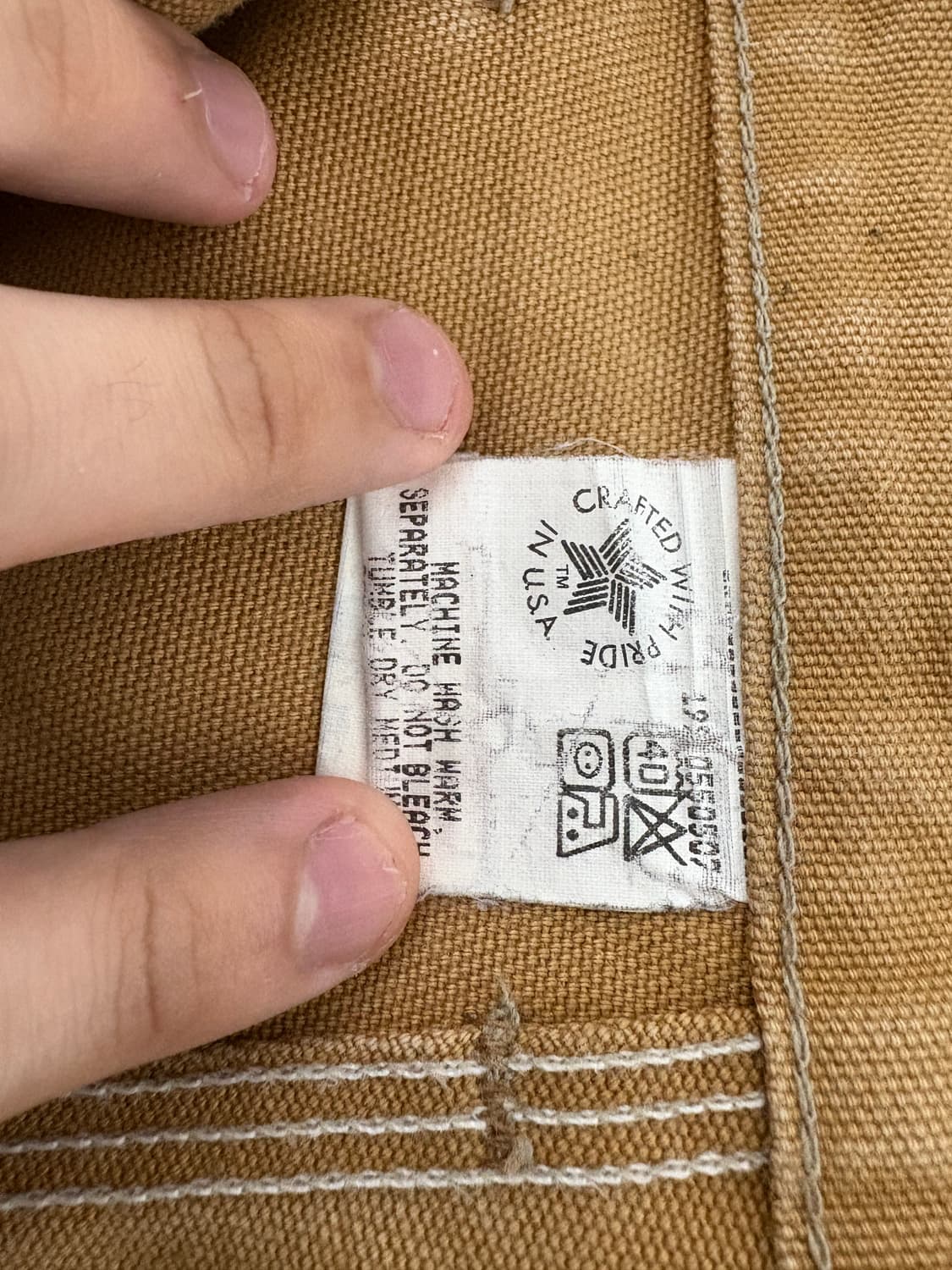 90's Carhartt B01 BRN Double Knee Shorts 상품이미지3