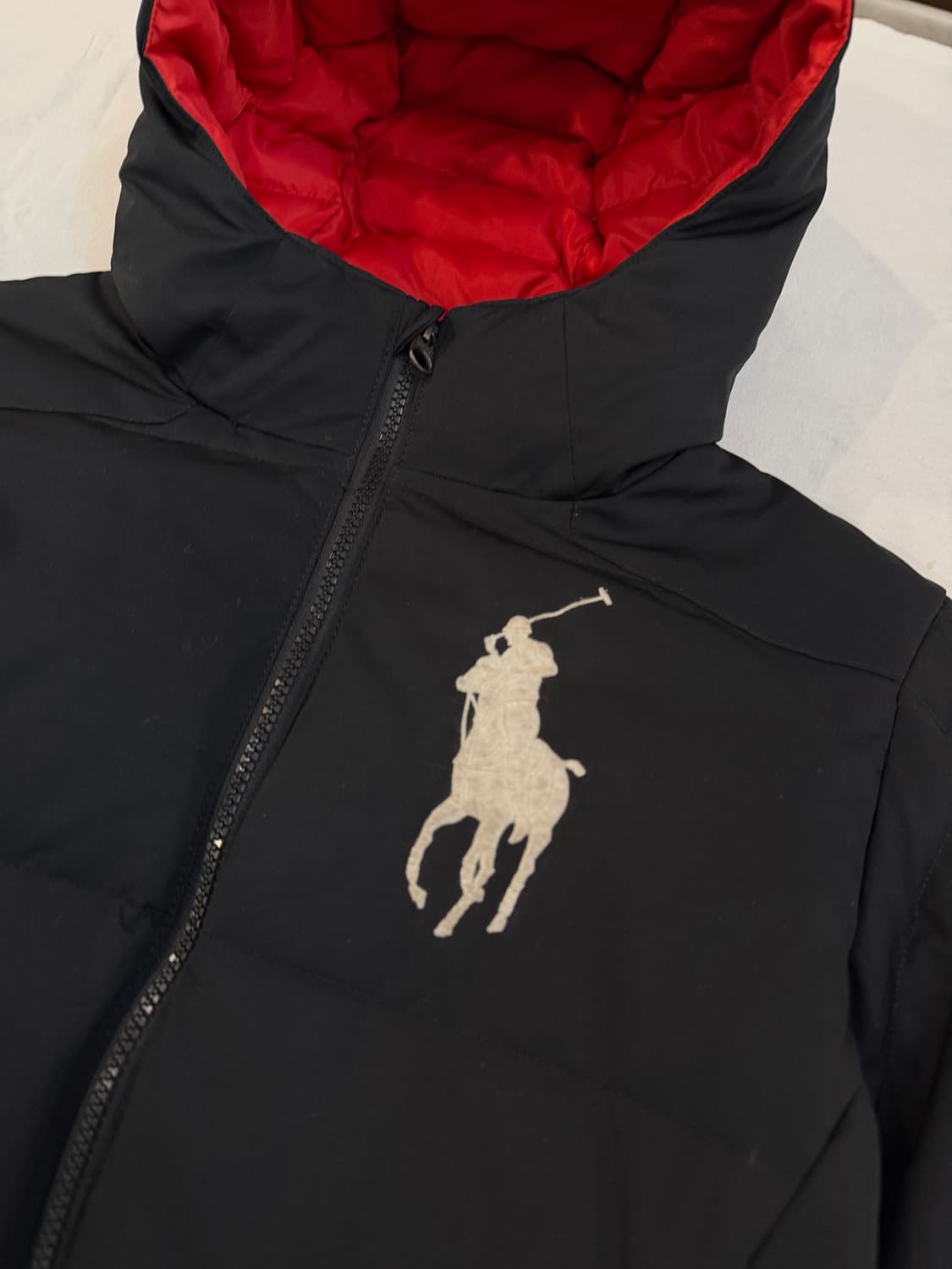 폴로 랄프로렌 후드 빅포니 패딩 블랙 상품이미지2