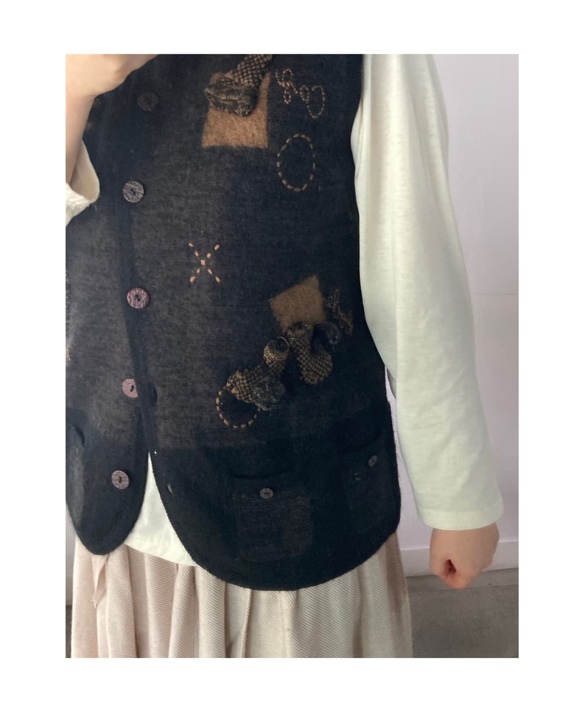 크리스마스 울 조끼 베스트 상품이미지6