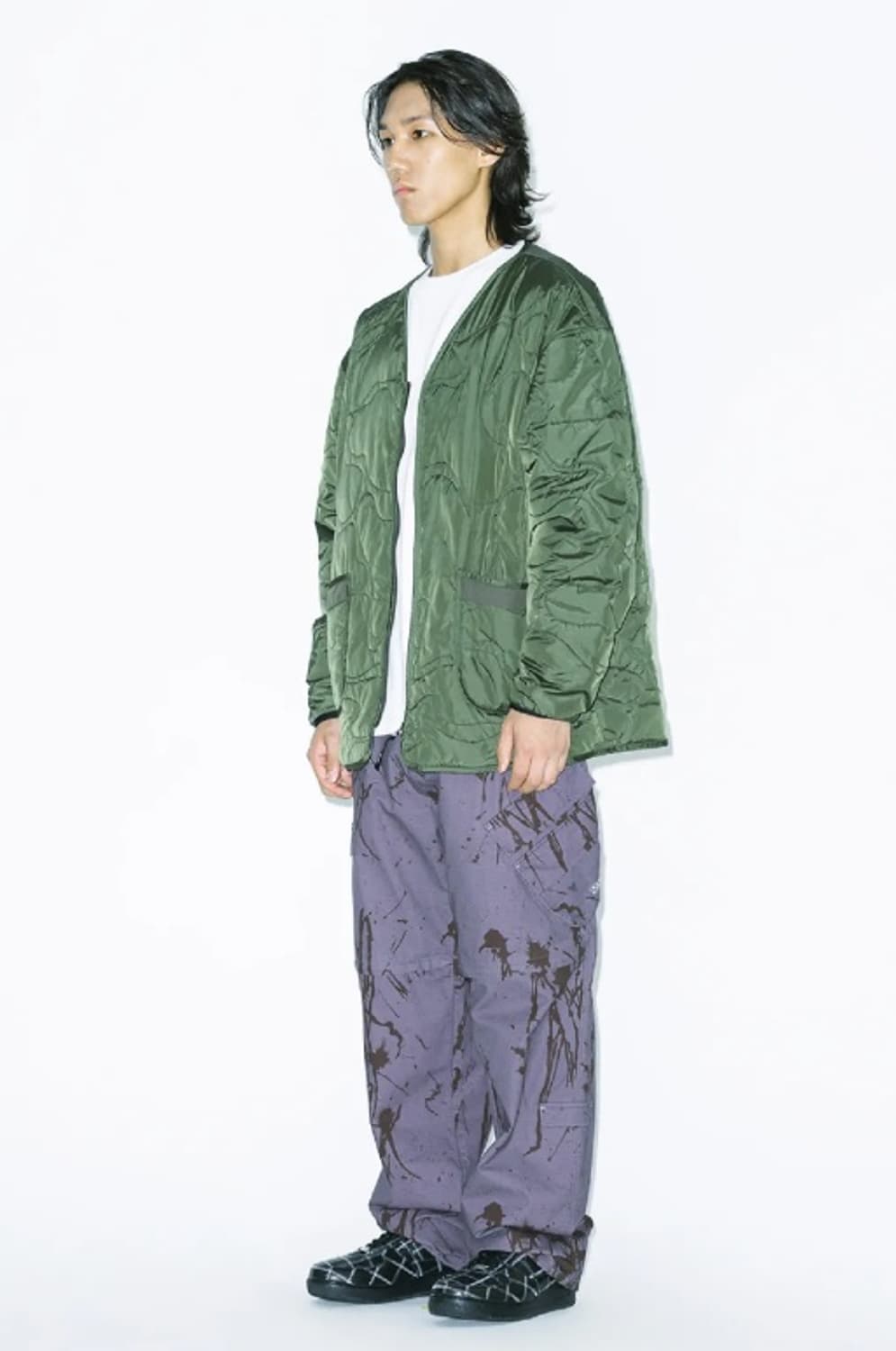 예스아이씨 퀄티드 카모 자켓 YESEYESEE Quilted Camo L 상품이미지7