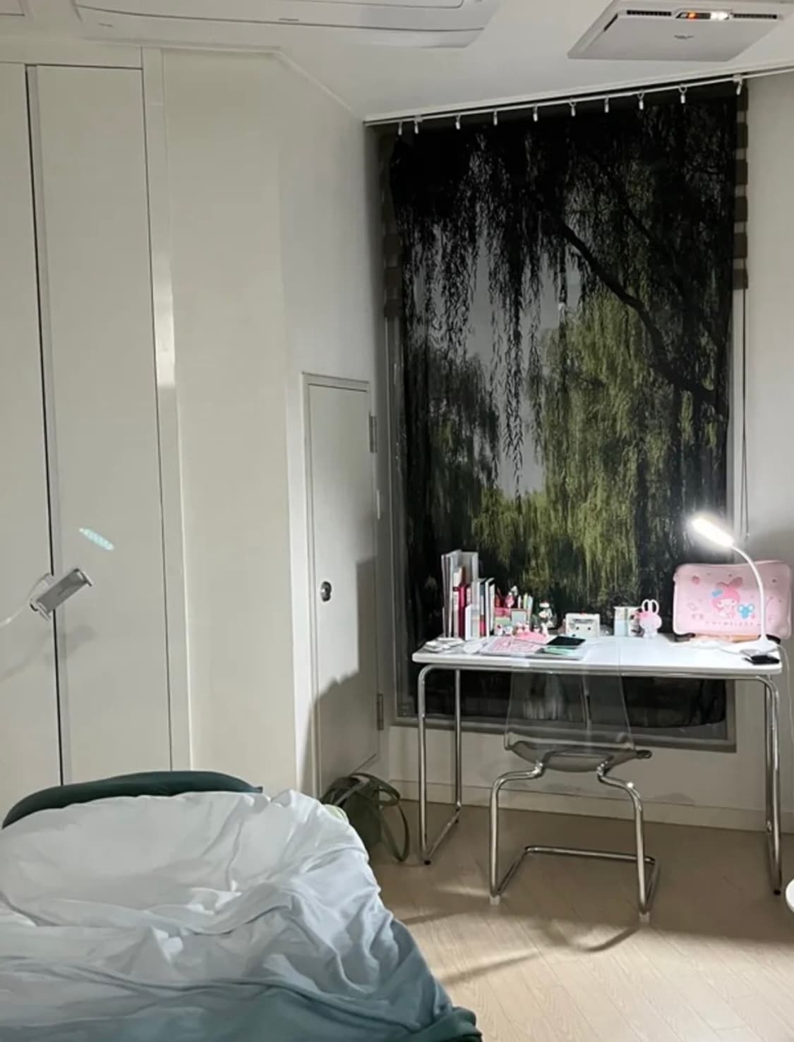 풀숲정원 패브릭 포스터 쉬폰커튼 가림막커튼 상품이미지1