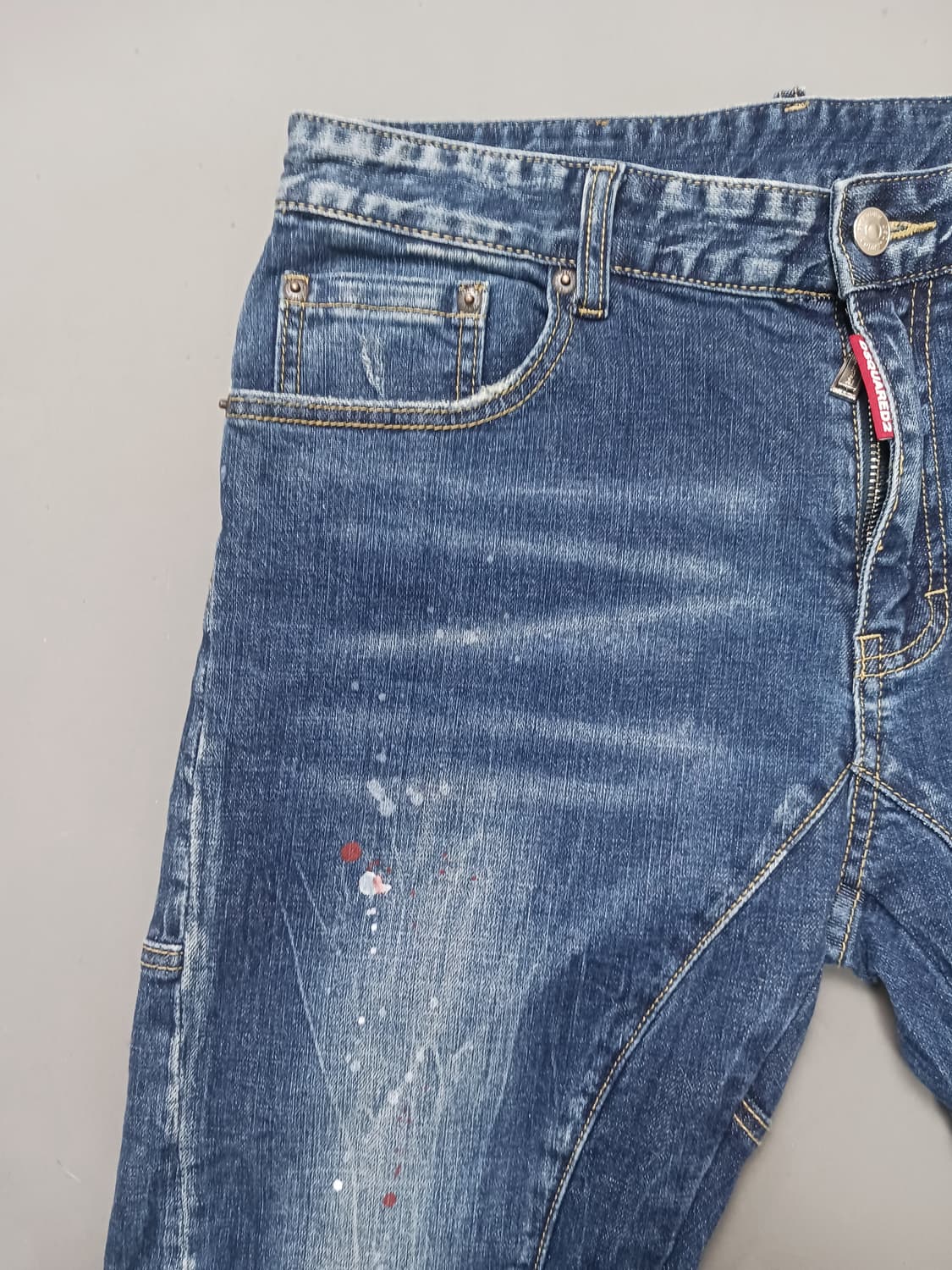 [31] 디스퀘어드2 페인트스팟 바이커진 청바지 상품이미지2