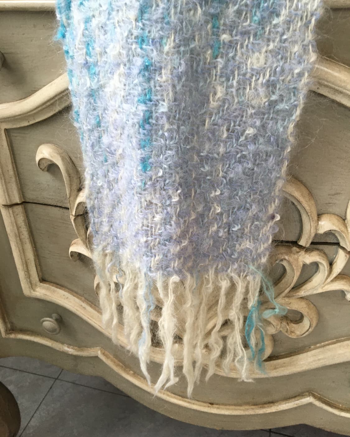  blue knit muffler 상품이미지5