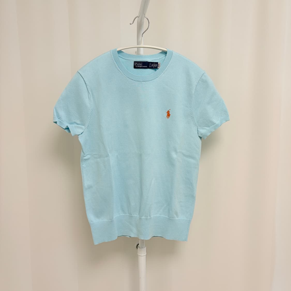 폴로랄프로렌 민트 숏 슬리브 크루넥 스웨터 상품이미지1