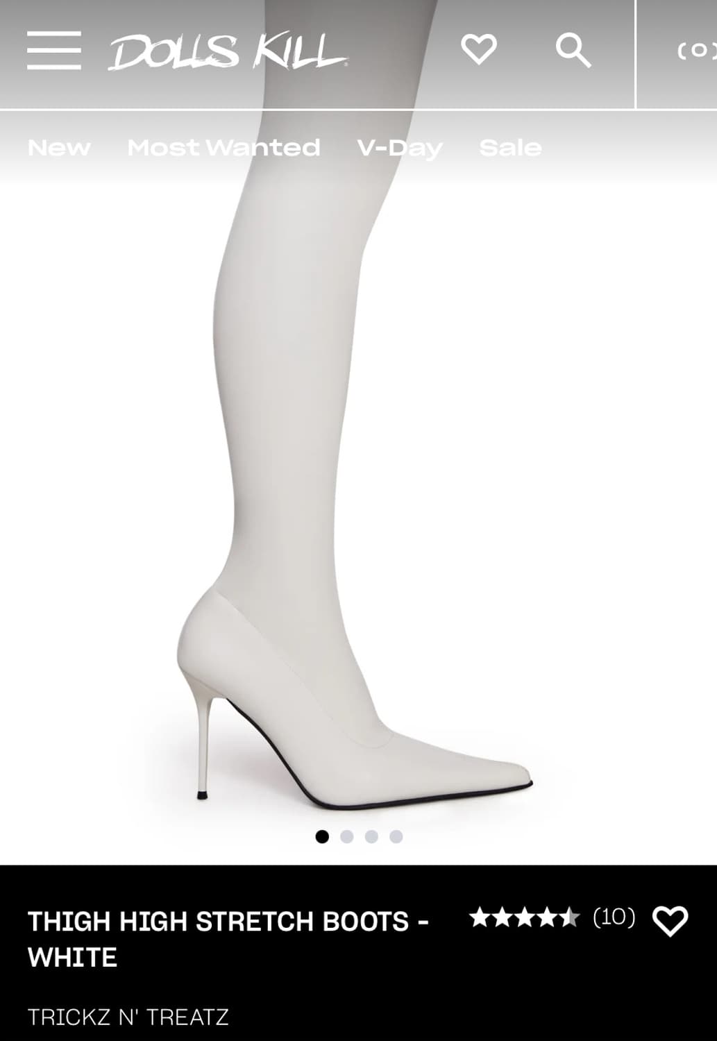 돌스킬 Dolls Kill Thigh High Stretch Boots 상품이미지1