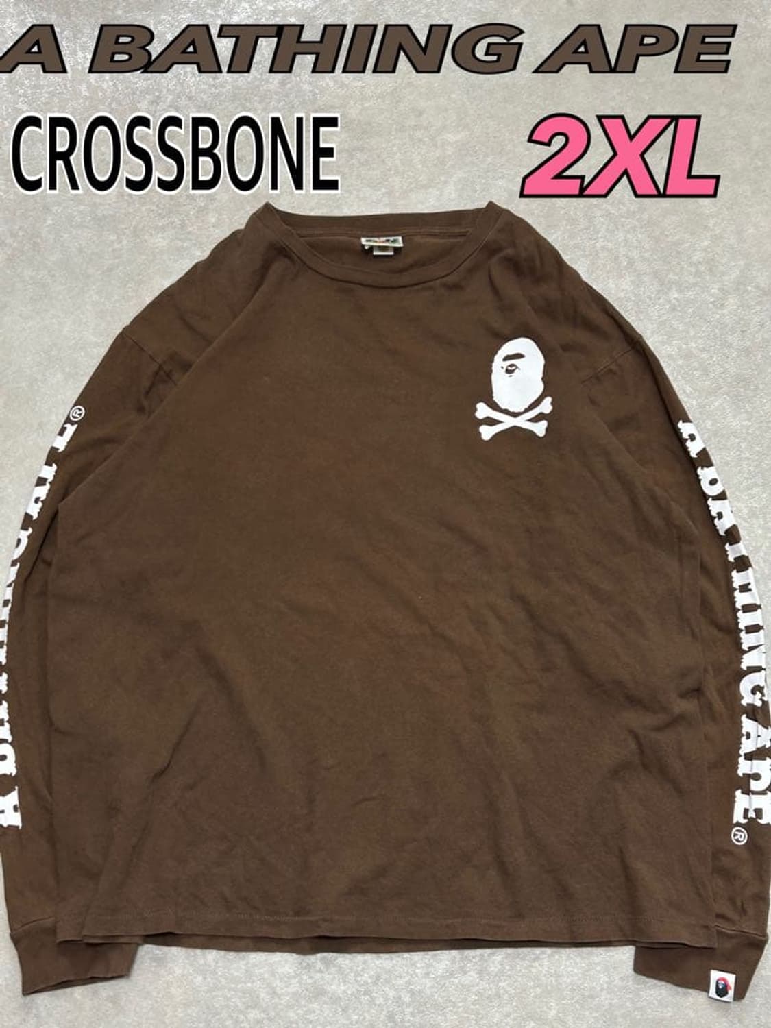 베이프 에이프 크로스본 롱슬리브 티셔츠 상품이미지1