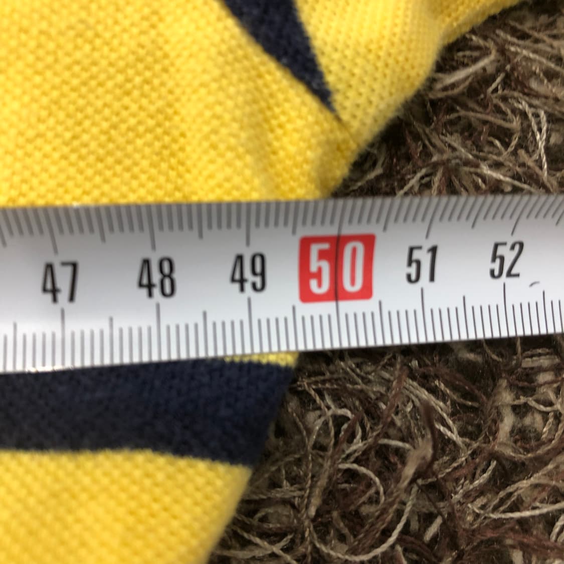 S 폴로 랄프로렌 옐로우 스트라이프 PK 카라 반팔 티셔츠 상품이미지5