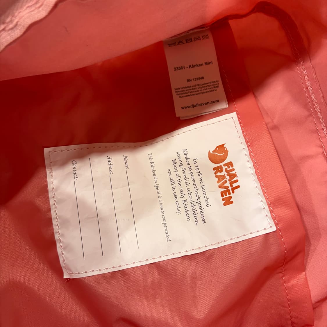 피엘라벤 칸켄 핑크 백팩 상품이미지6