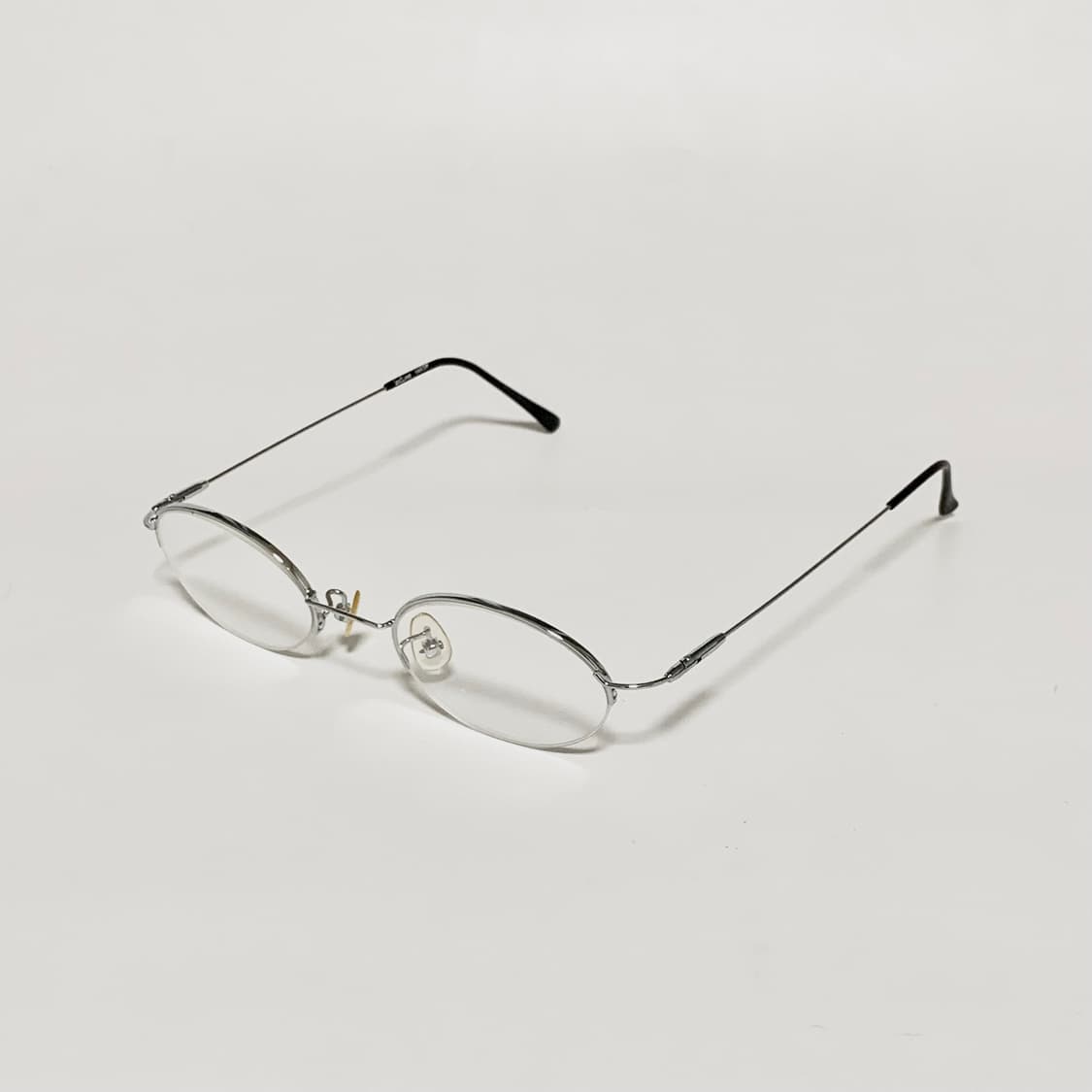 998 빈티지 실버 반무테 오벌 안경 초슬림 스몰사이즈 경량 데드스탁 픽 상품이미지2