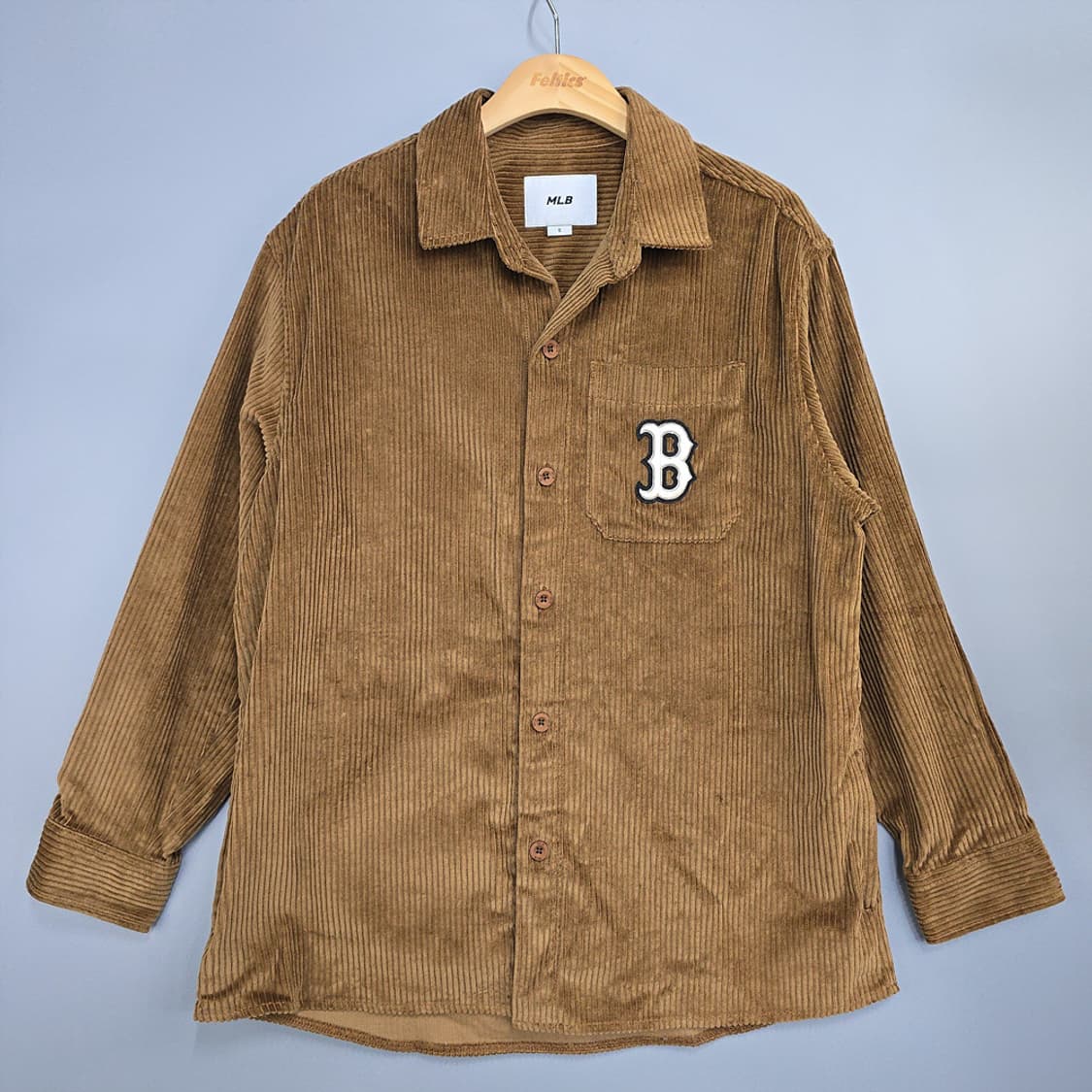 엠엘비(MLB) 코듀로이 셔츠 보스턴 B 패치 S 상품이미지1