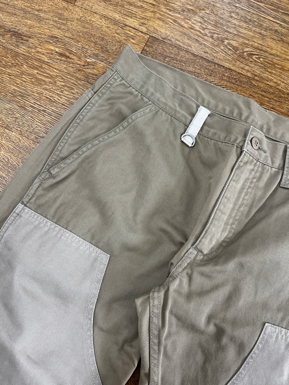 유니폼 익스페리먼트 더블니 코튼 팬츠 / 베이지 - 2 (M) 상품이미지3