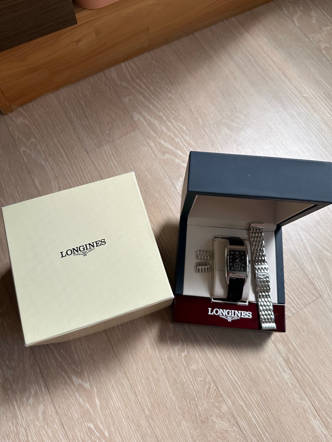 론진 벨아티 검판 사각 시계 상품이미지4