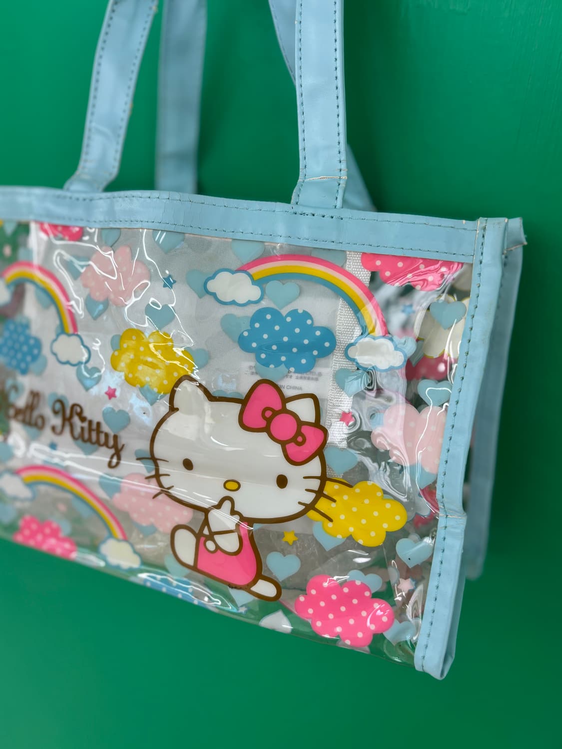 Vintage Hello Kitty Sky Blue Clear Tote  상품이미지2