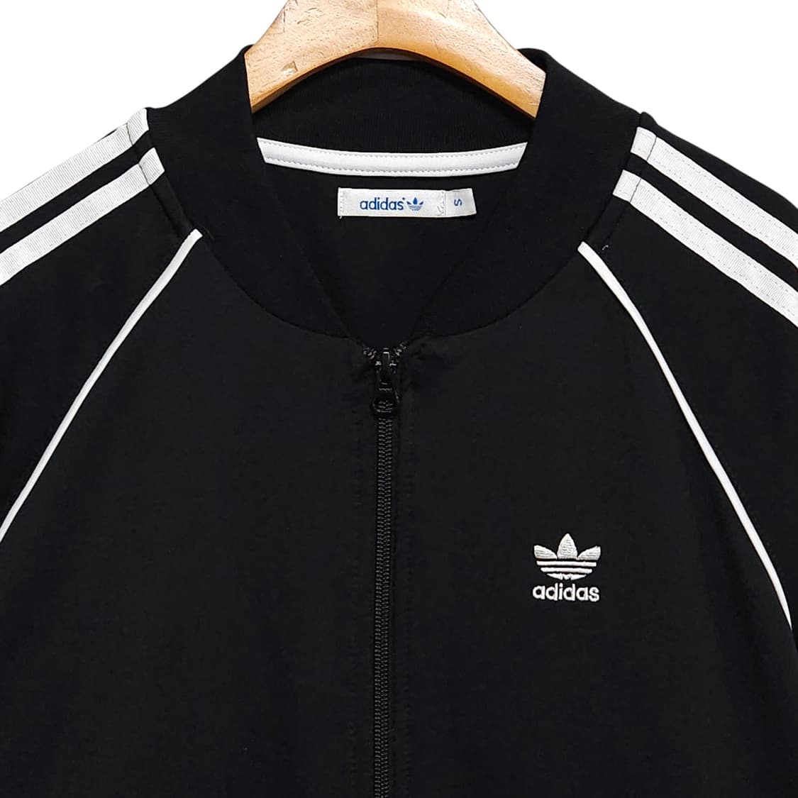 44~55)ADIDAS 아디다스 트레포일 블랙 져지 자켓 상품이미지2