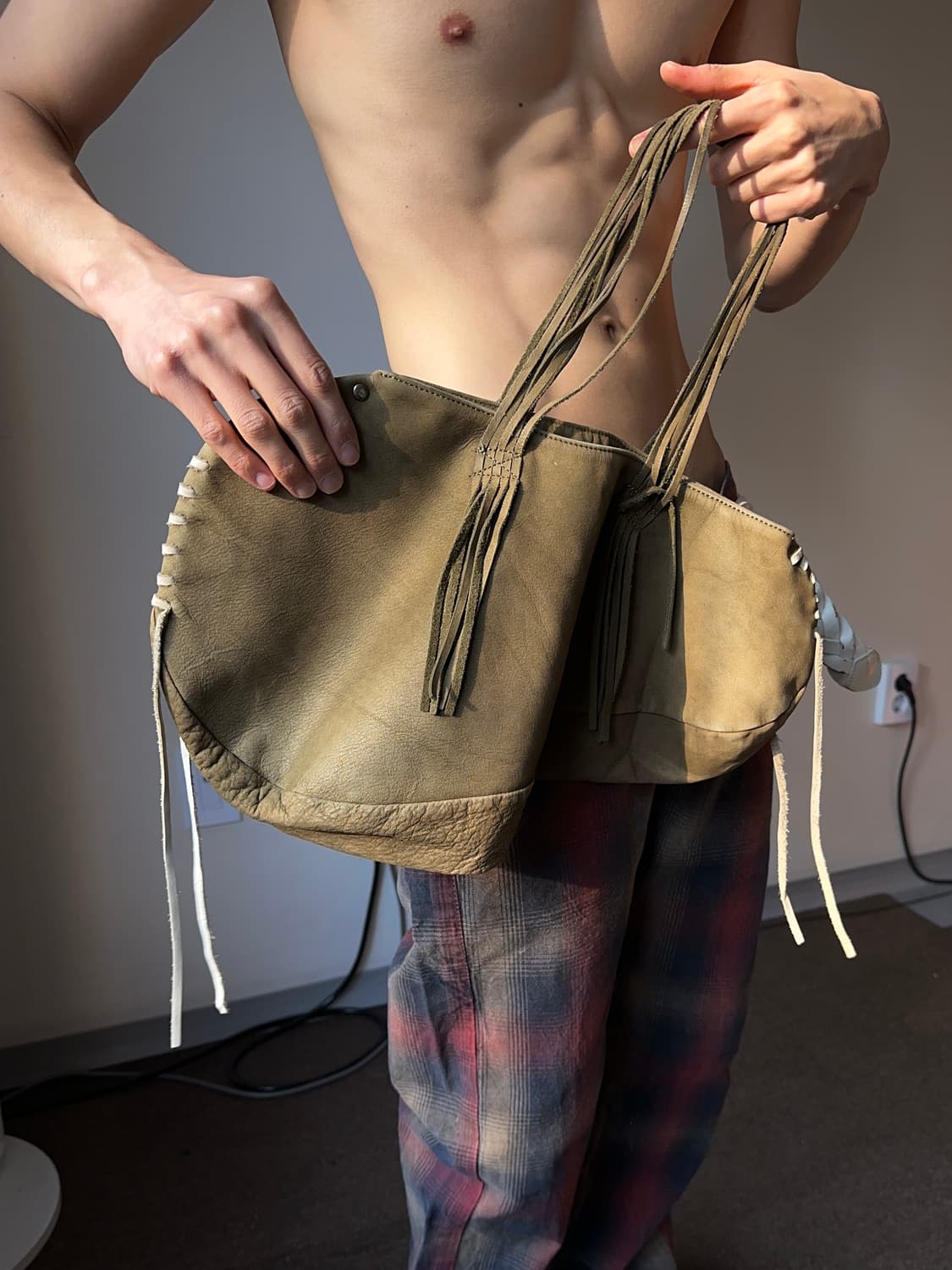 "비정형" 미니 레더 백 상품이미지5