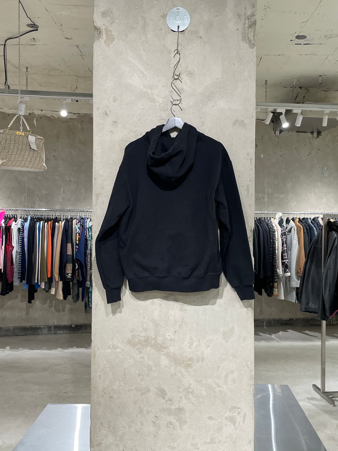 슈프림 블랙 마이크로 로고 후디 상품이미지6