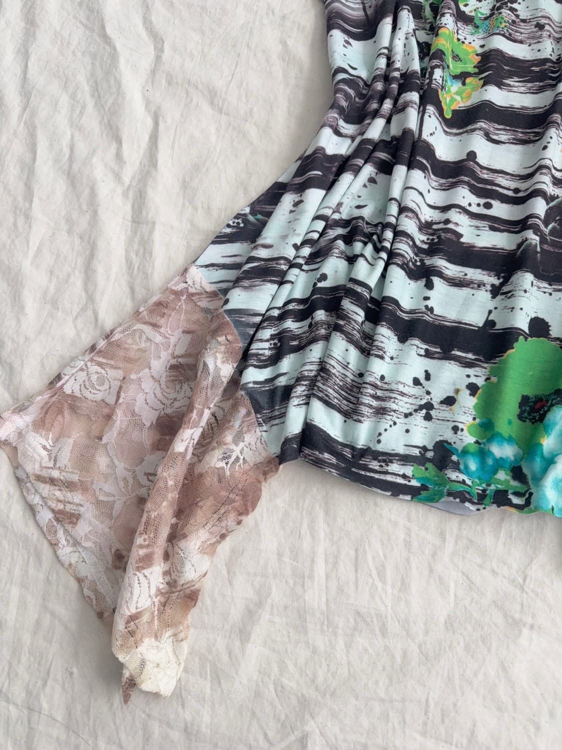 너드 페어리 오리엔탈 반팔 미니 원피스 상품이미지3