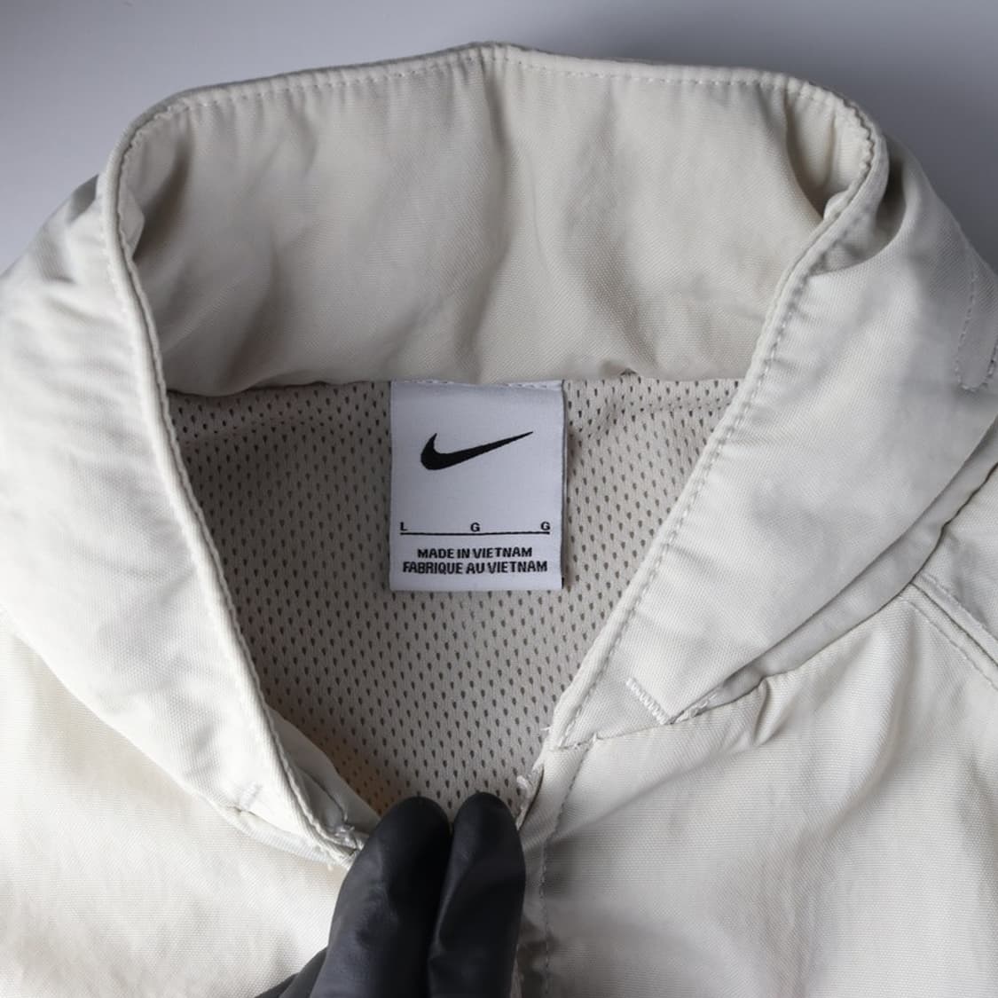 나이키 애슬레틱스 핑크 로고 하프집업 아노락 베이지 L 상품이미지5