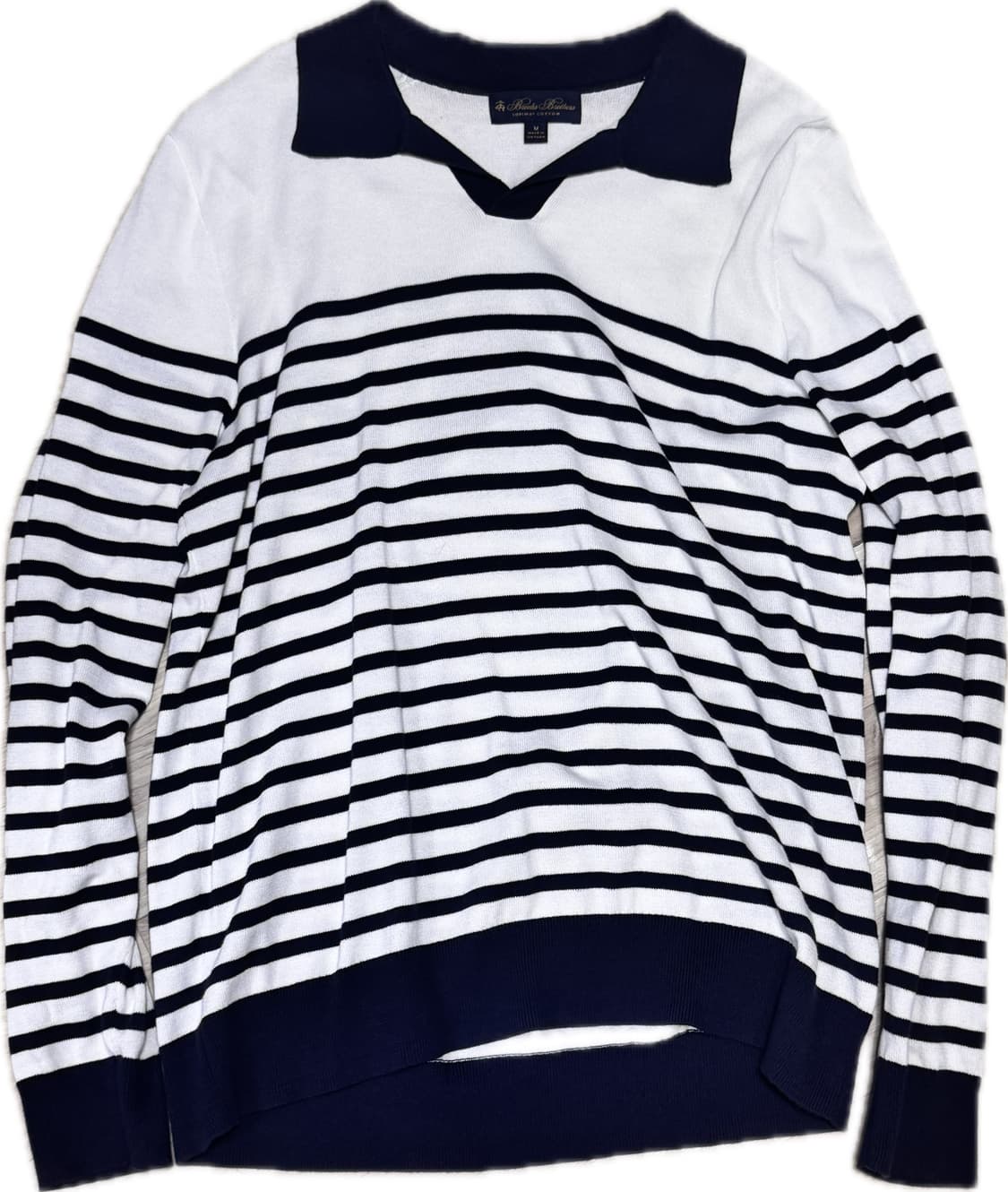 브룩스브라더스 마린 스트라이프 폴로 스웨터 (네이비) 상품이미지2