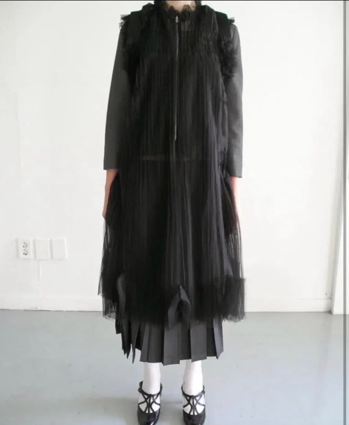 (에옹쓰) 샤샤 원피스-블랙 + 이너드레스 세트 상품이미지3