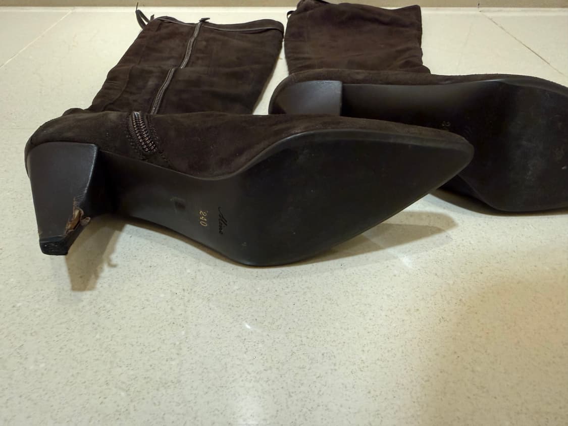 Mine 마인 스웨이드 롱부츠 240 구두 부츠 워커 여자신발 한섬 상품이미지3