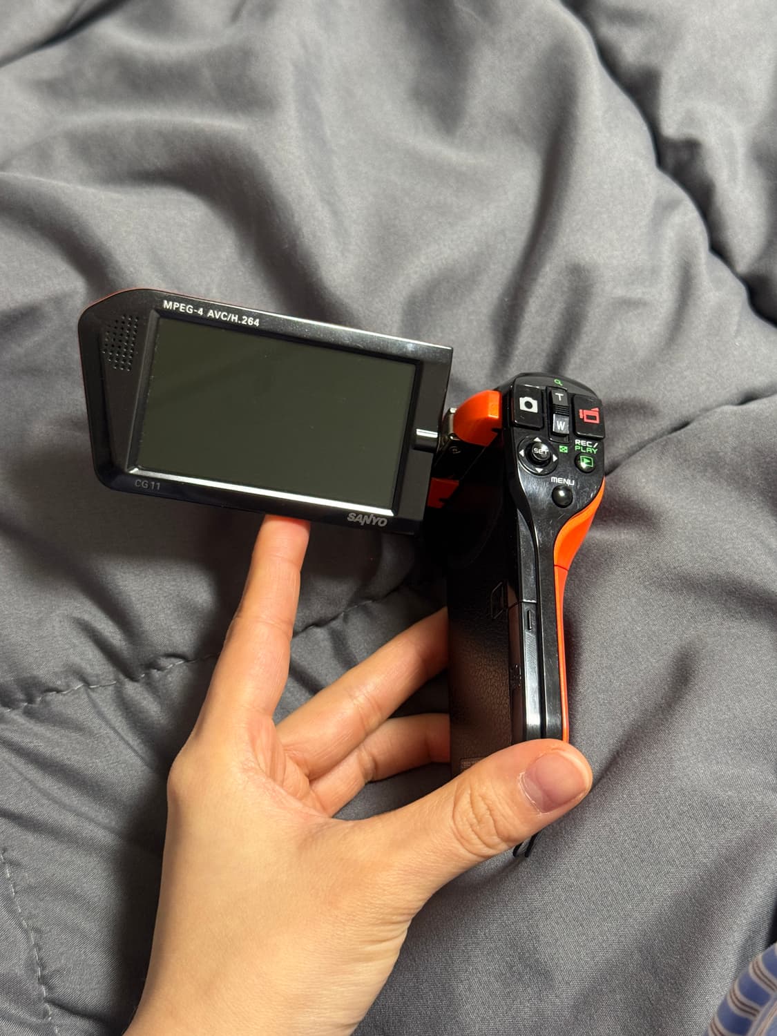 산요 작티 SANYO 캠코더 Xacti DMX-CG11 오렌지 DMX-C 상품이미지5