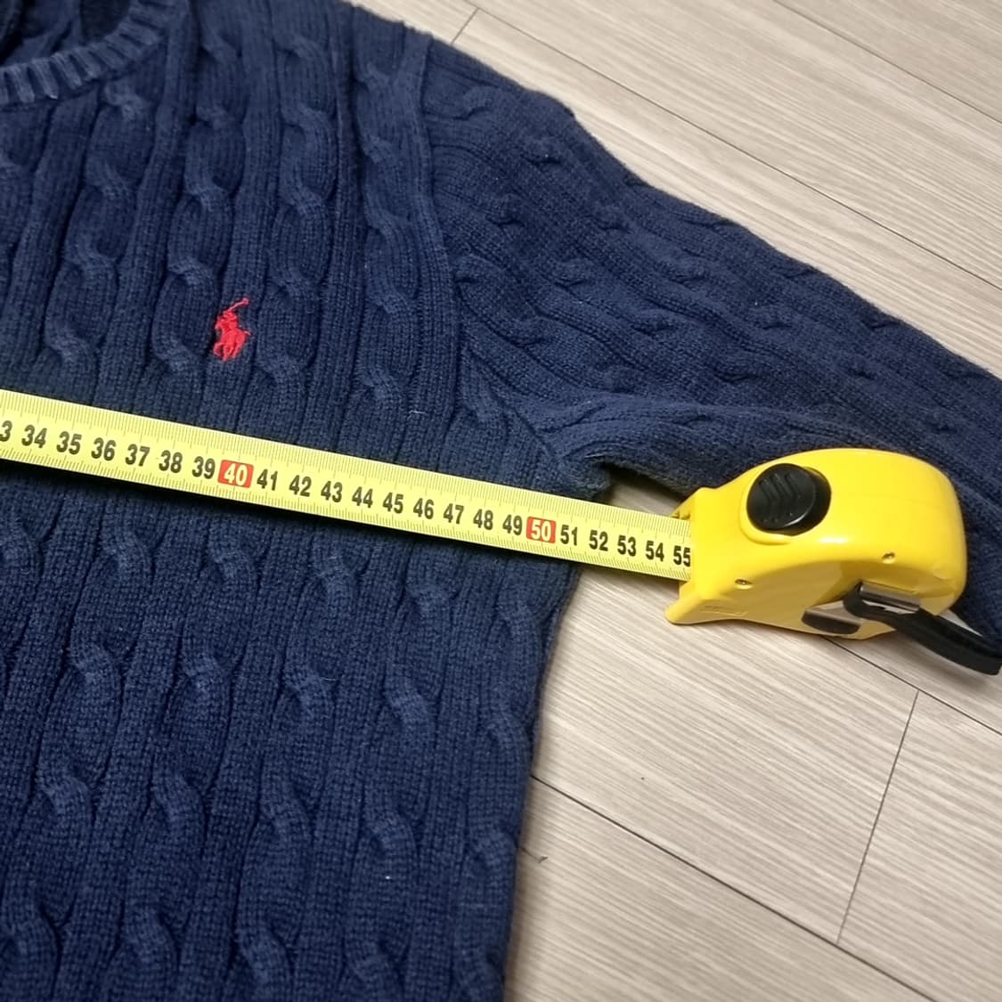 폴로 랄프로렌 네이비 케이블 니트(95-100) 상품이미지7