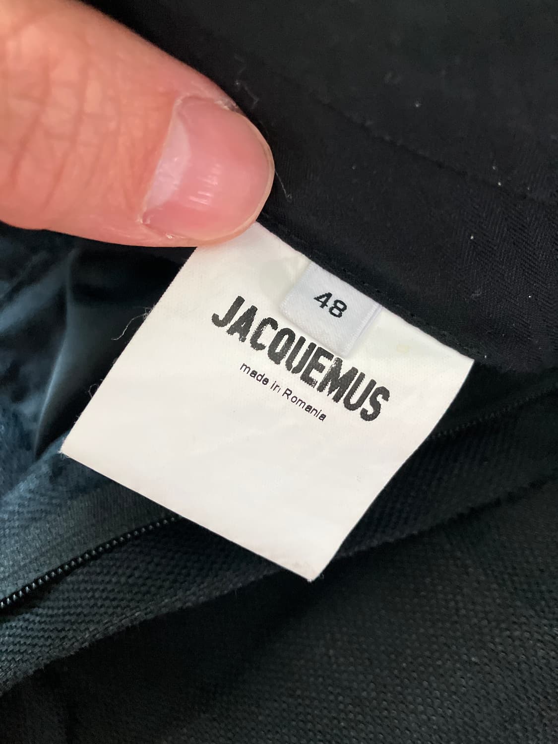 자크뮈스 jacquemus 블랙 슬랙스 팬츠 48 상품이미지3