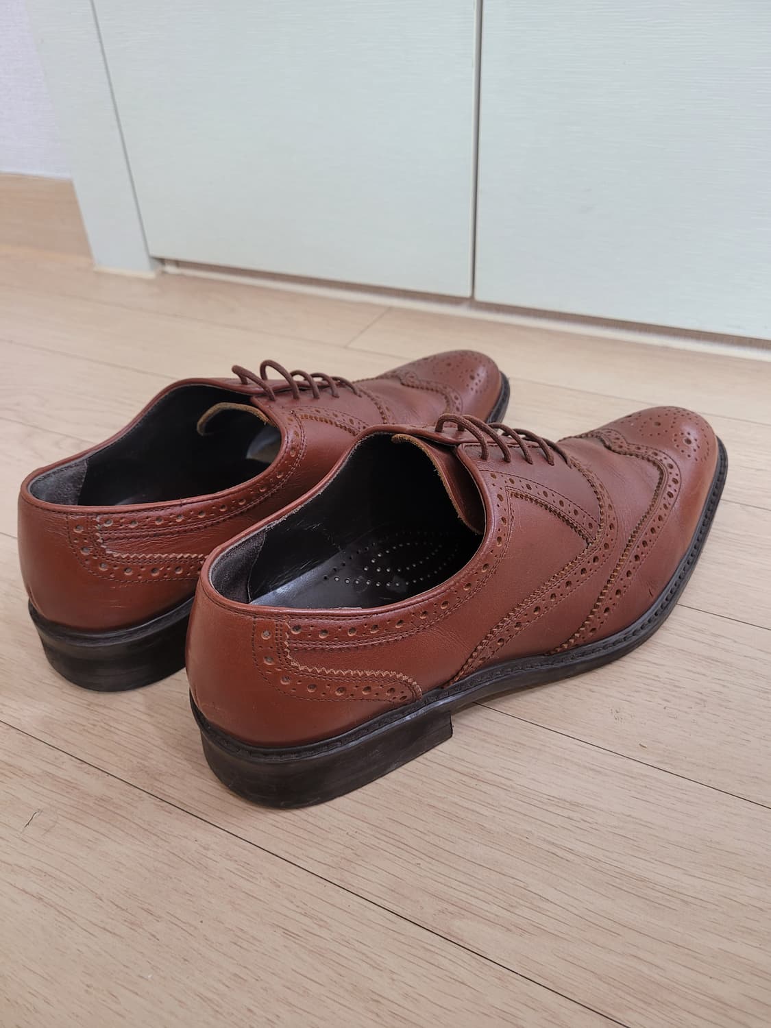 엘칸토 Elcanto 남자 윙팁 구두 로퍼 280 브라운 상품이미지4