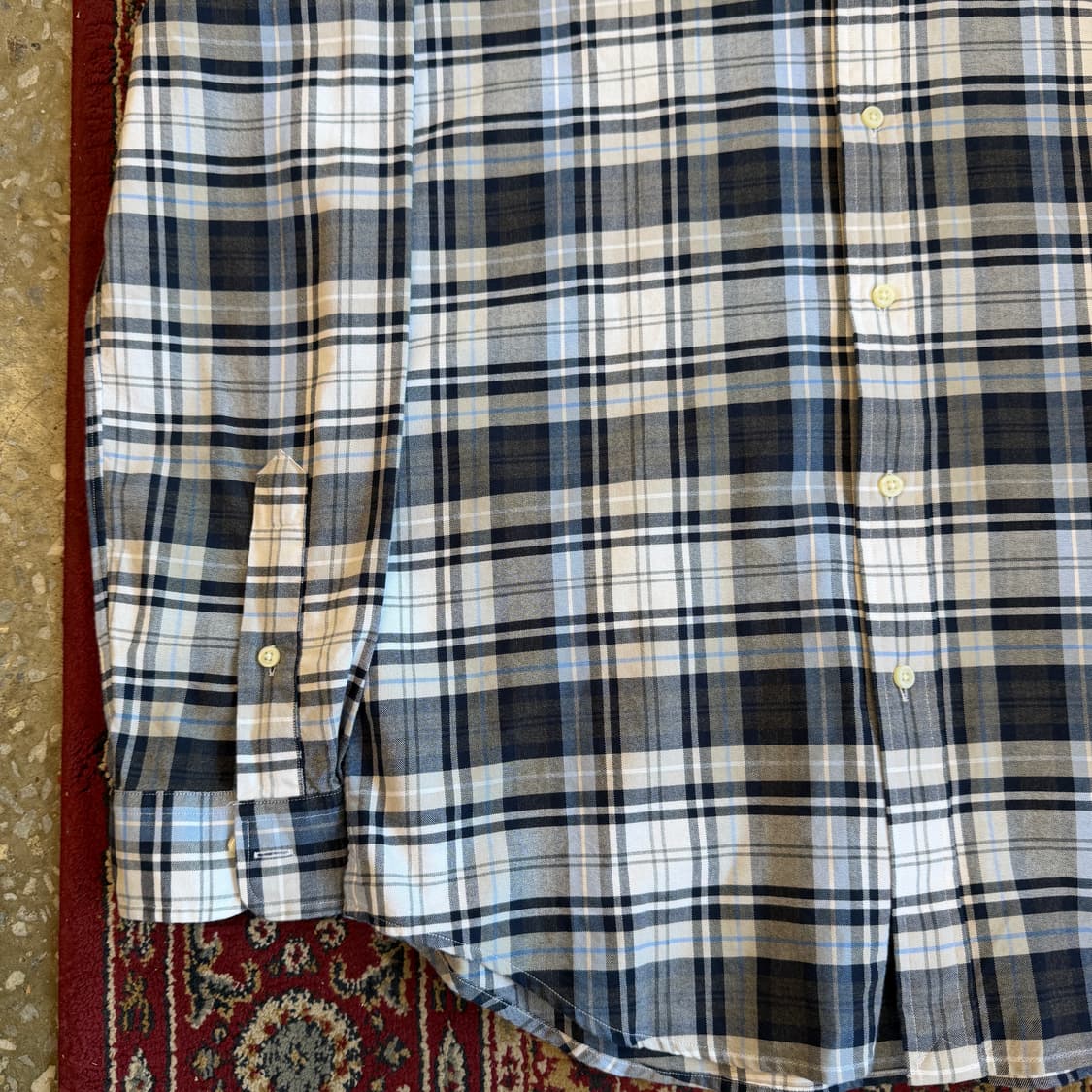 폴로 랄프로렌 클래식 핏 체크 셔츠 [ 100 ] 상품이미지4