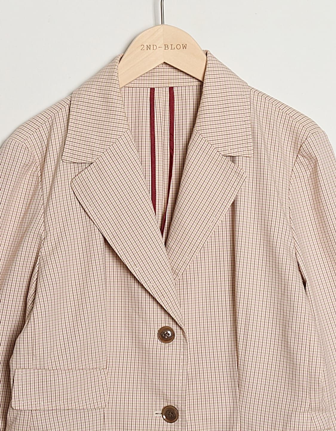 TRUSSARDI Check Cotton Blazer 상품이미지2