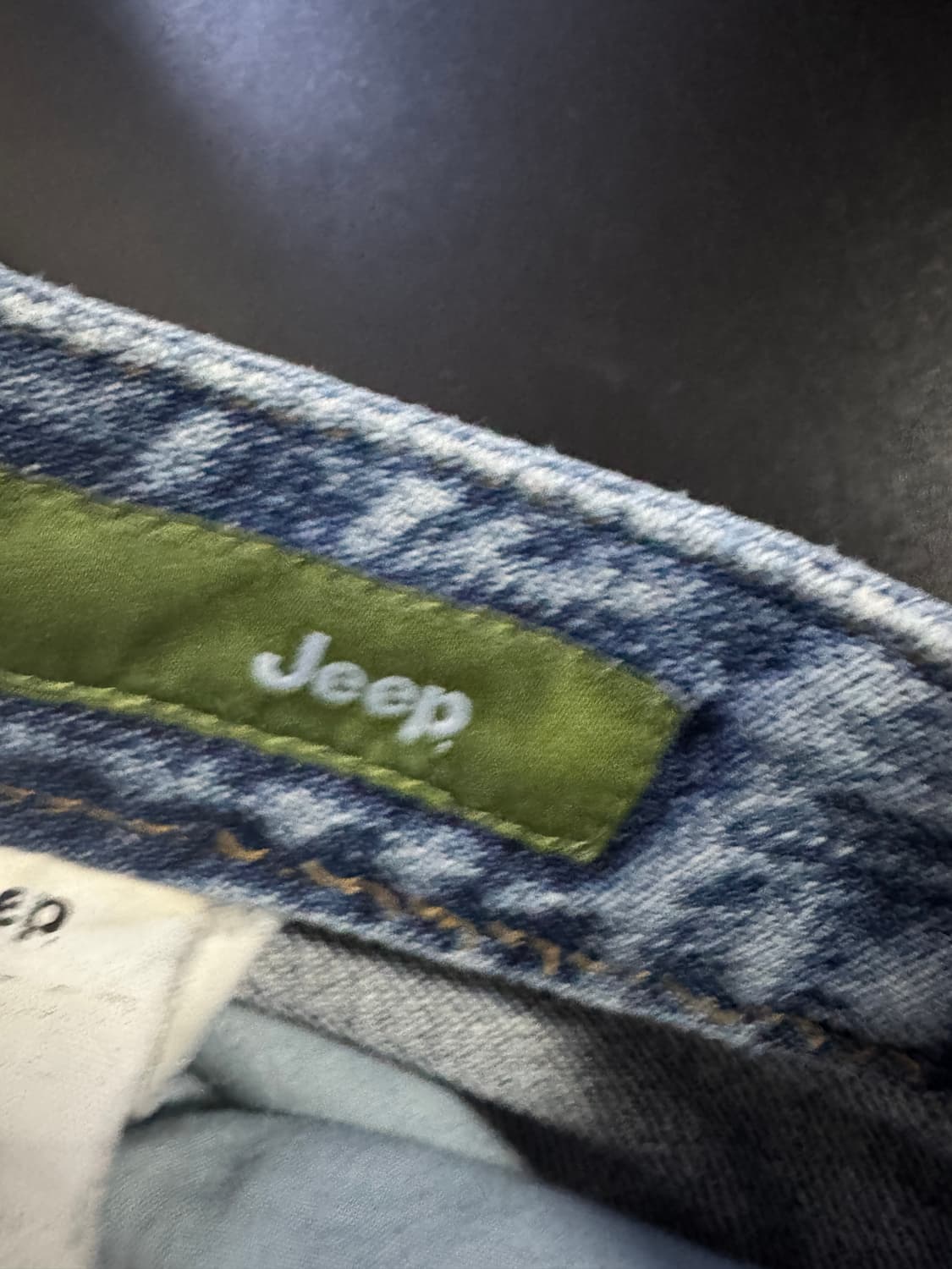 여성 Jeep 지프 y2k 빈티지 워싱 7부 데님팬츠 상품이미지4