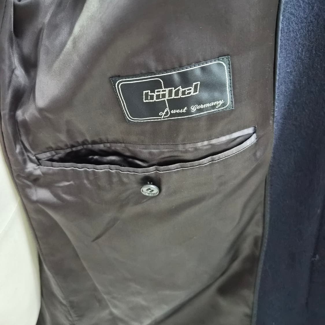 버진울80 캐시미어20 남녀공용 네이비 롱코트  상품이미지10