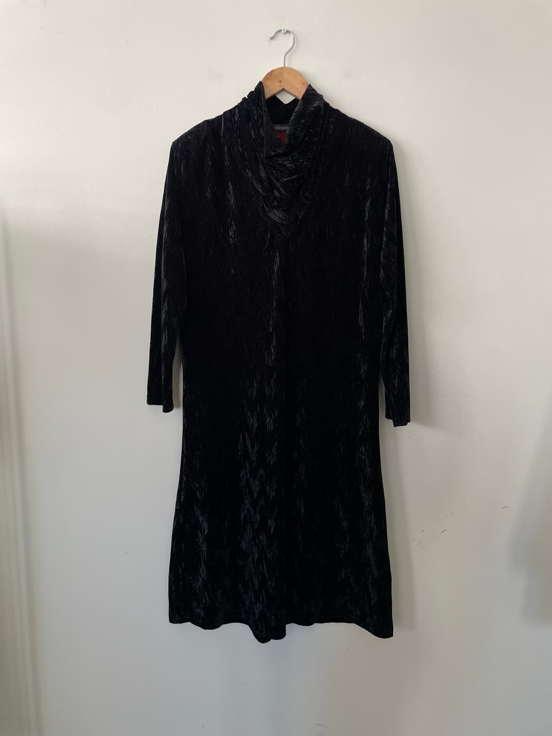 vintage black high neck long dress 상품이미지2