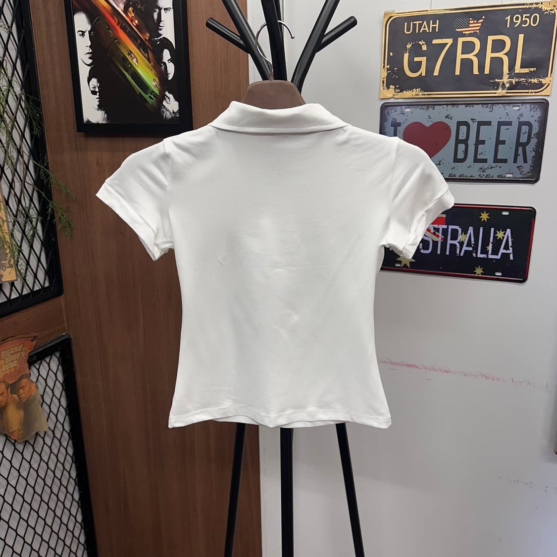 White Zebra Reprint Polo Shirt  상품이미지2