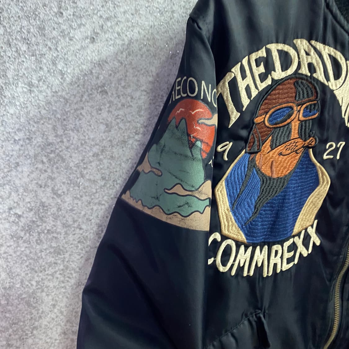 Force J 빈티지 패치 MA-1 항공점퍼 B4280 상품이미지6