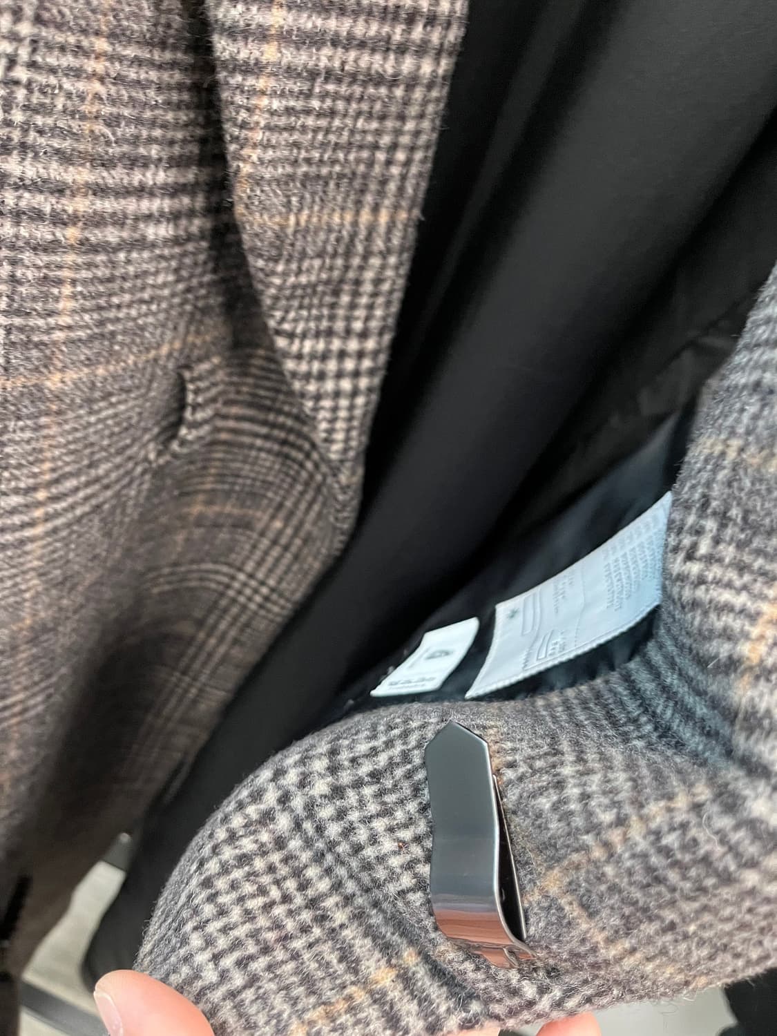 100) 토니웩 체크 로브코트  상품이미지5