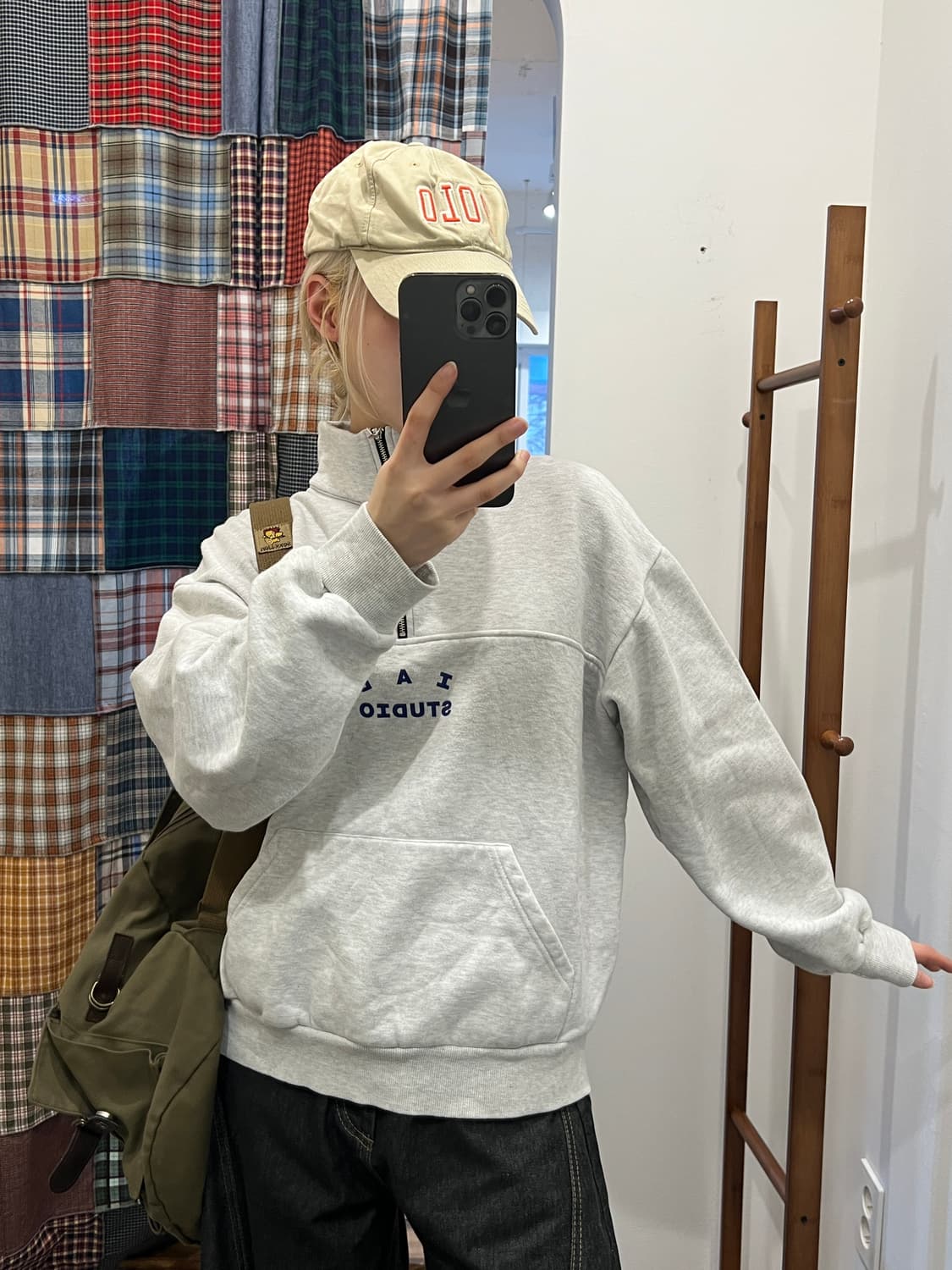 Iab studio 멜란지 아노락 상품이미지4