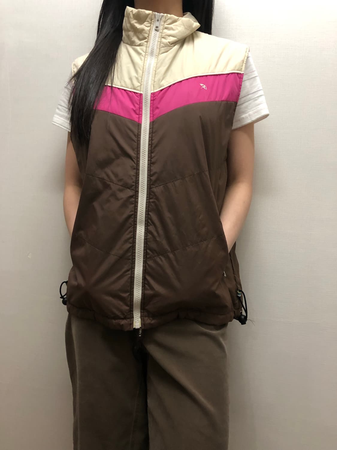 빈티지 아놀드파머 브라운 패딩 베스트 상품이미지7