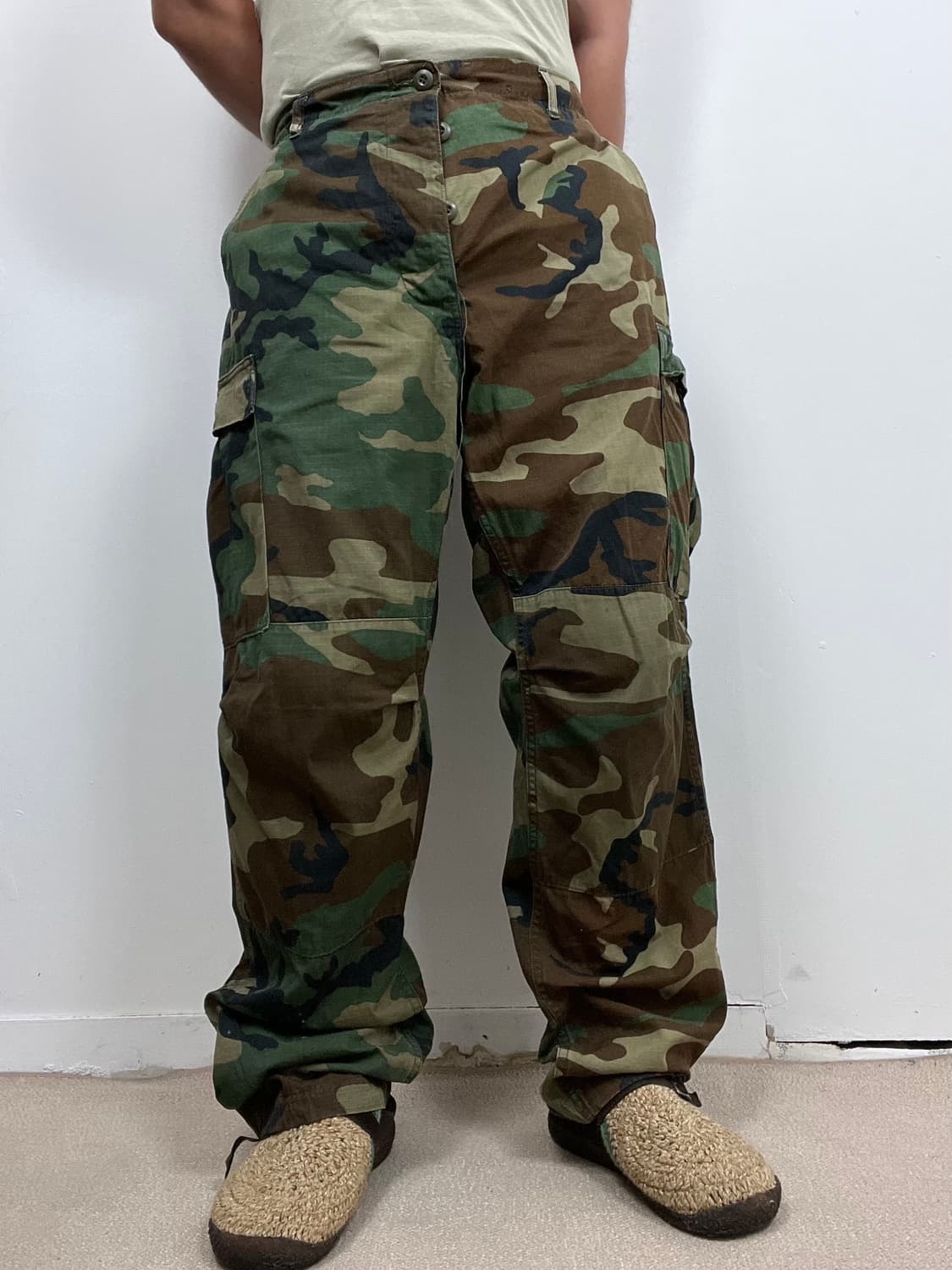 1980s Military 미군 우드랜드 카모 팬츠 상품이미지3