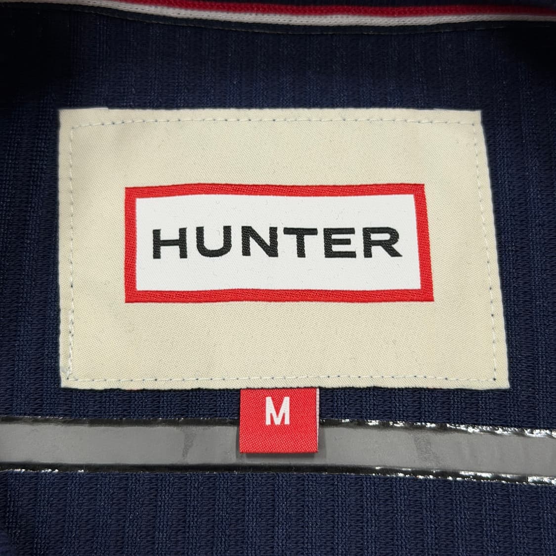 HUNTER 헌터 여성 스트라이프 인터로고 크루 스웨트셔츠 맨투맨 네이비 상품이미지5