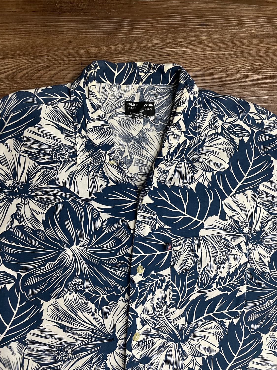 폴로 레이온 플로럴 하와이안 캠프 셔츠 상품이미지2