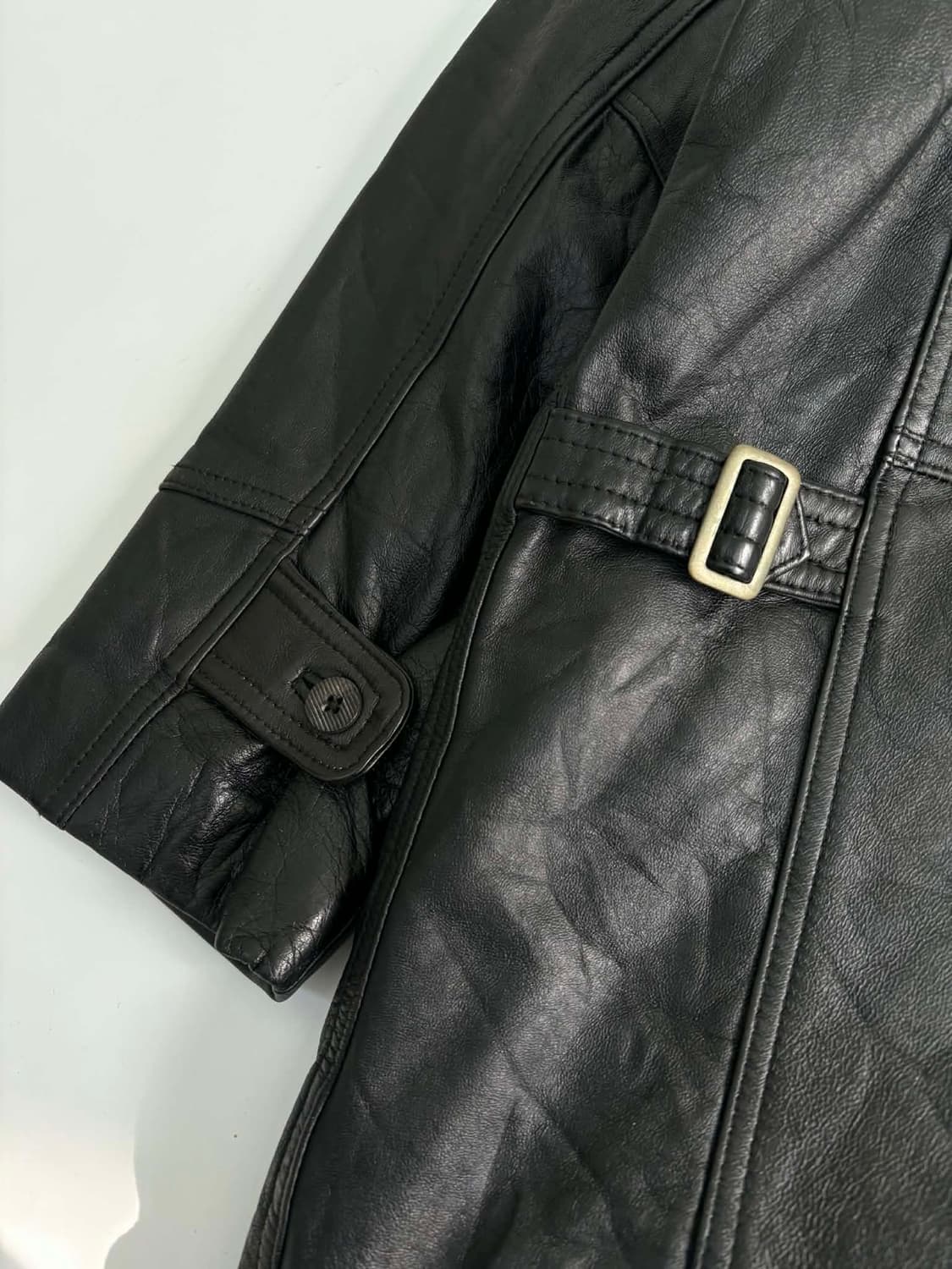 [M] 일본빈티지 양가죽 레더 자켓 상품이미지7