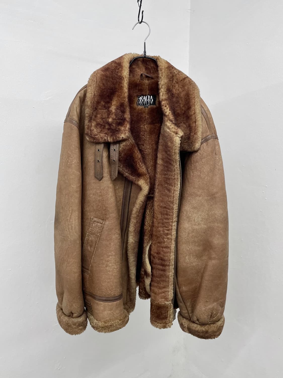 B-3 비쓰리 오리지널 양가죽 무스탕 상품이미지6