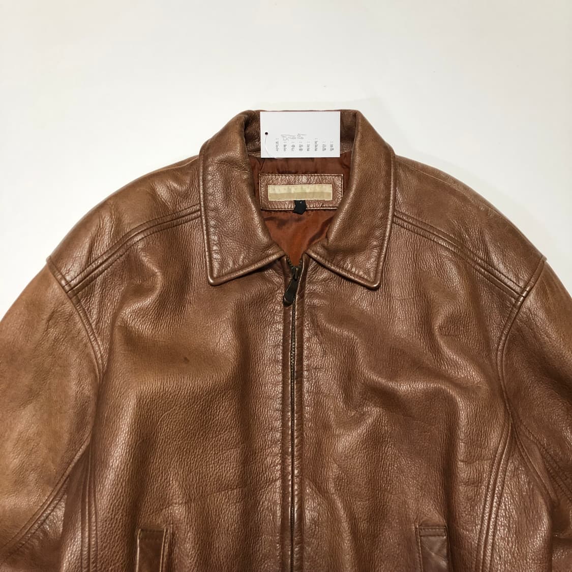 페리엘리스 레더 봄버자켓  상품이미지4