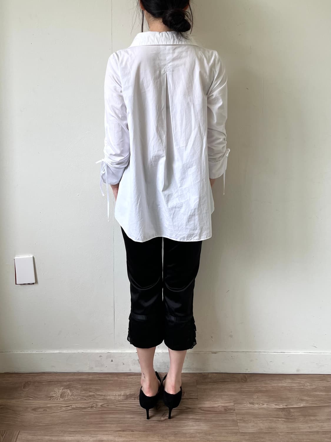 Mic Lifestyle 더블 카라 화이트 셔츠 상품이미지7