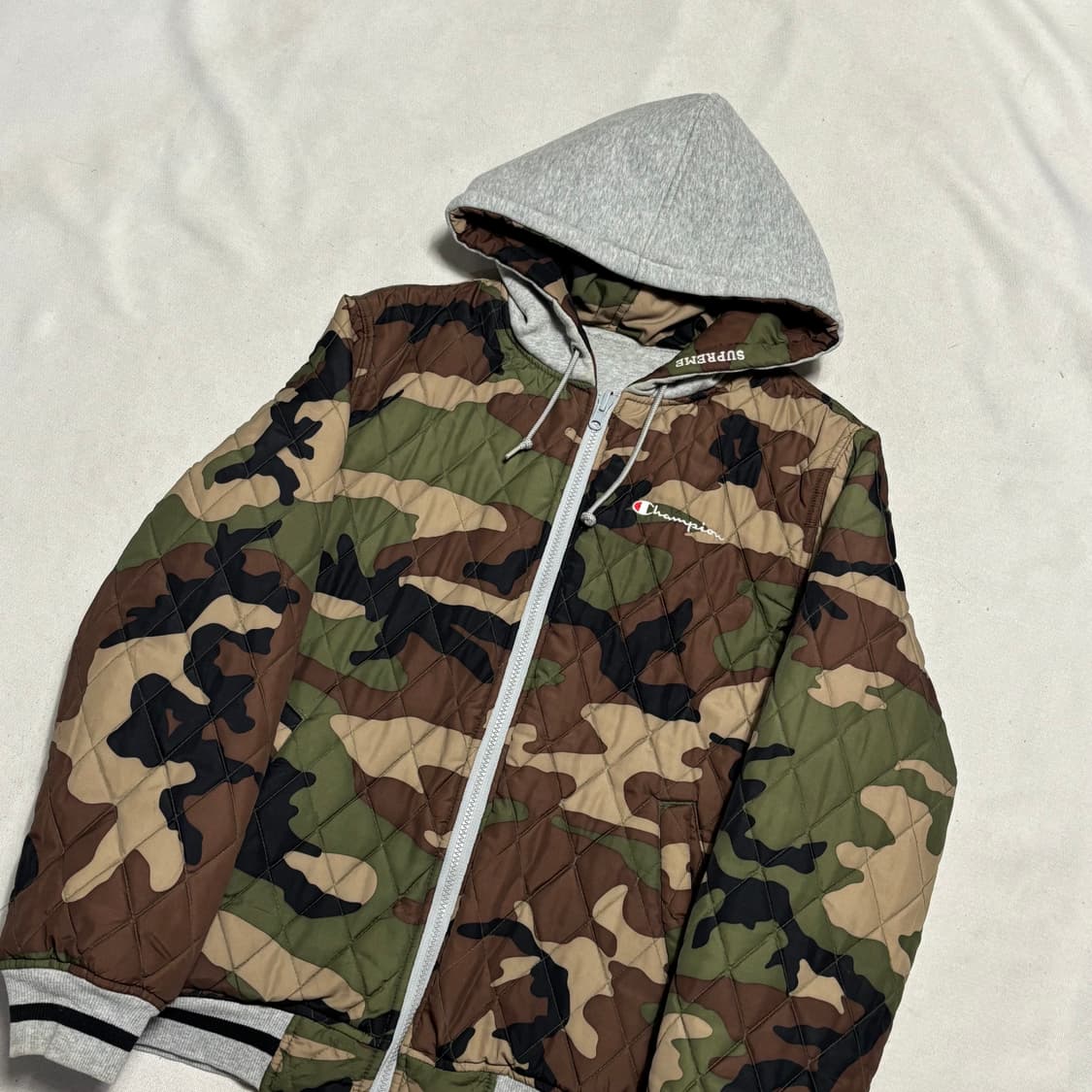 M 슈프림 X 챔피언 리버시블 후드 자켓 상품이미지1