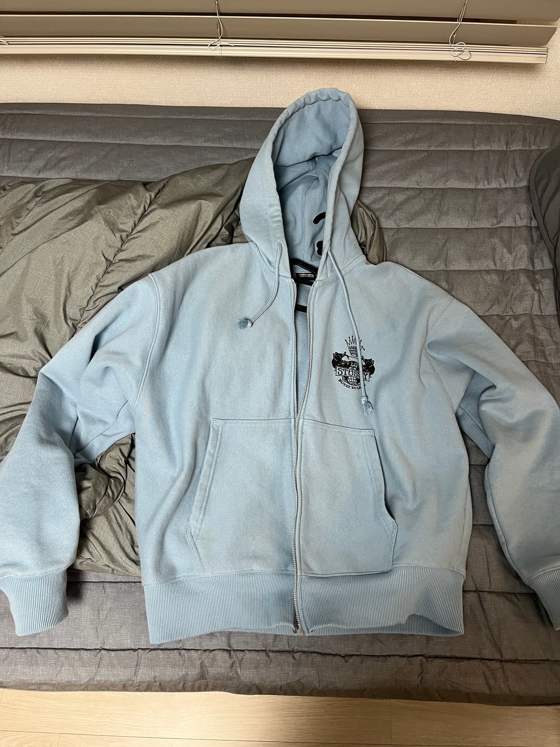 스투시 후드집업 슬레이트 s 상품이미지2