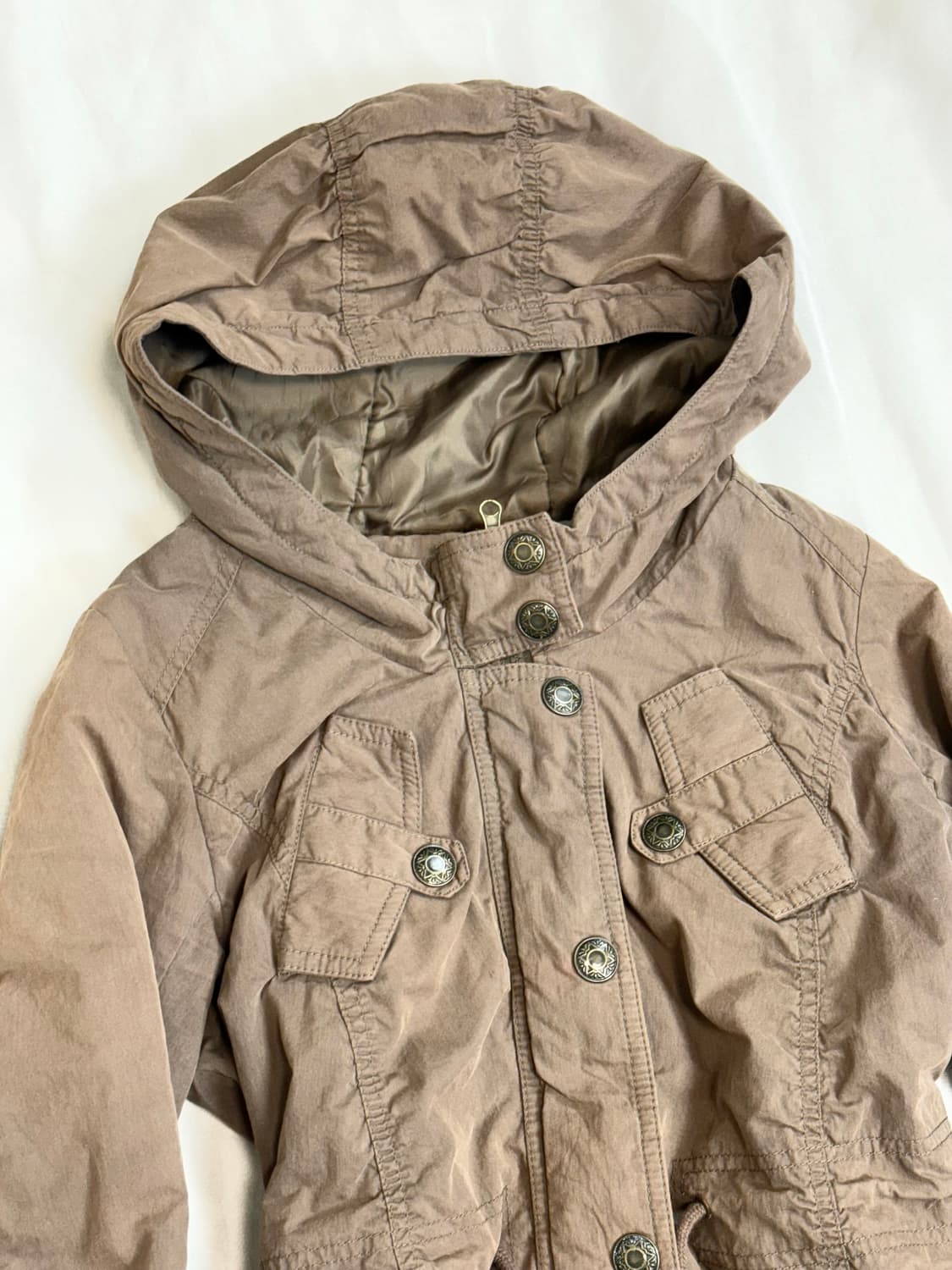 Jpn 브라운 포켓 디테일 야상 상품이미지4